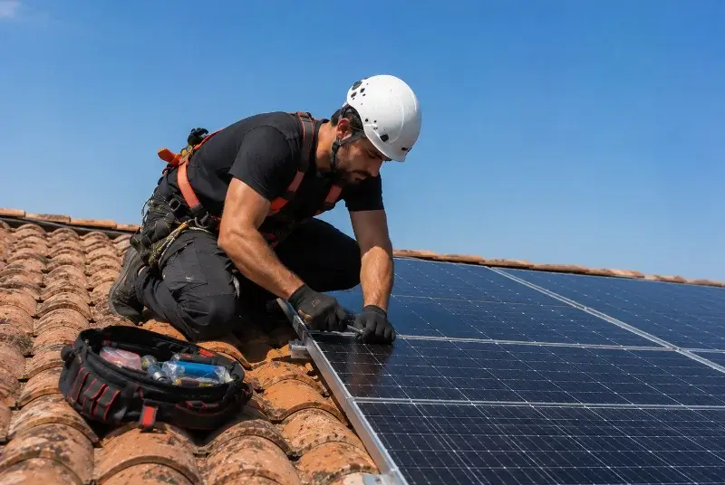 Maintenance et monitoring de panneaux solaires à Cabasse